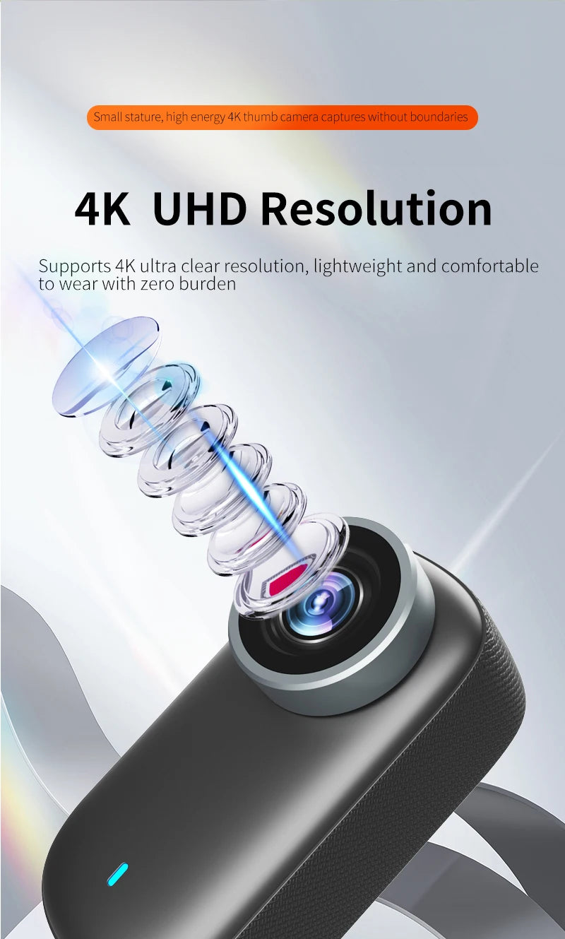 Mini 4K DV Camera – Hotspot, Microphone & 800mAh Battery