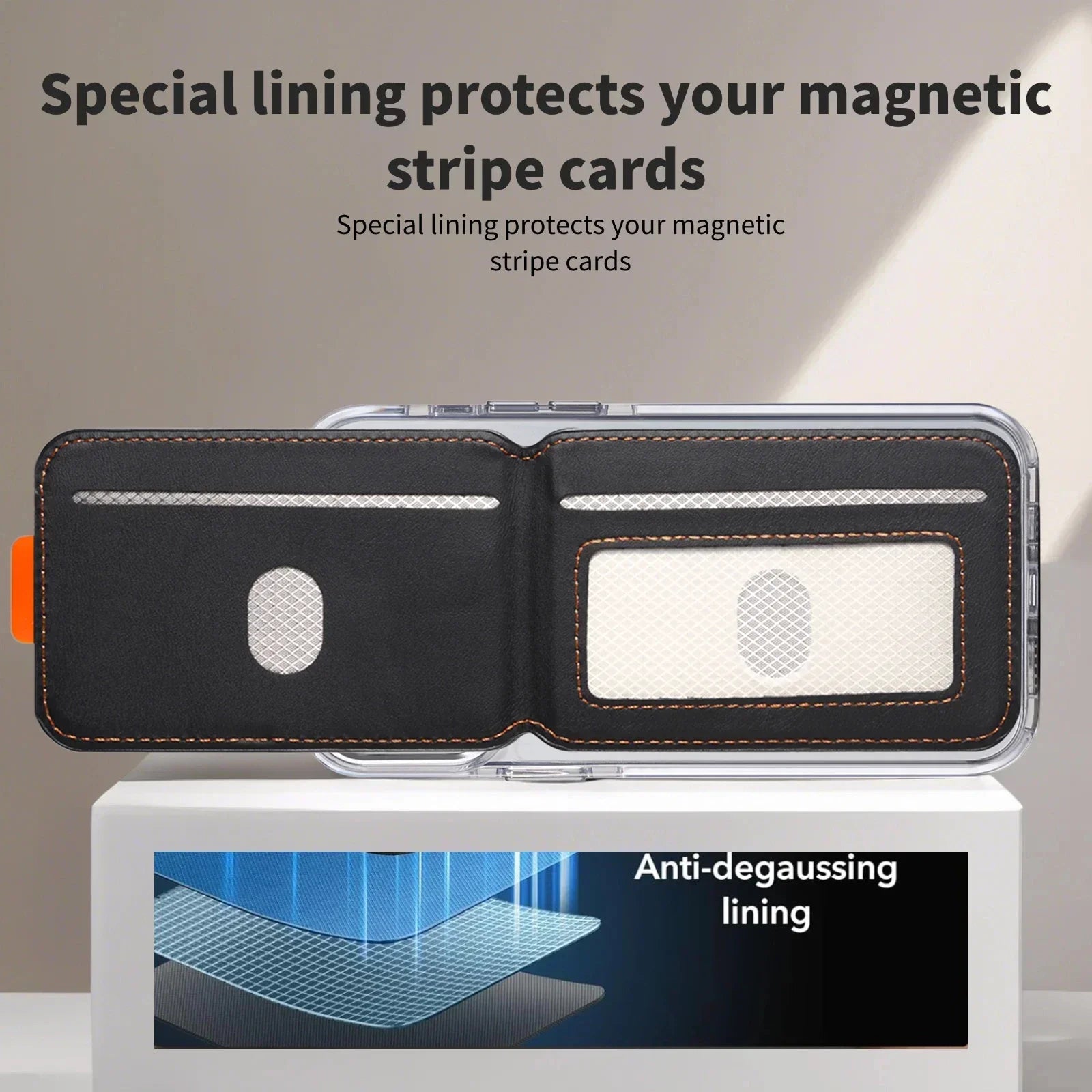 iPhone MagSafe Leather Card Holder – RFID Bank & ID Card Protector