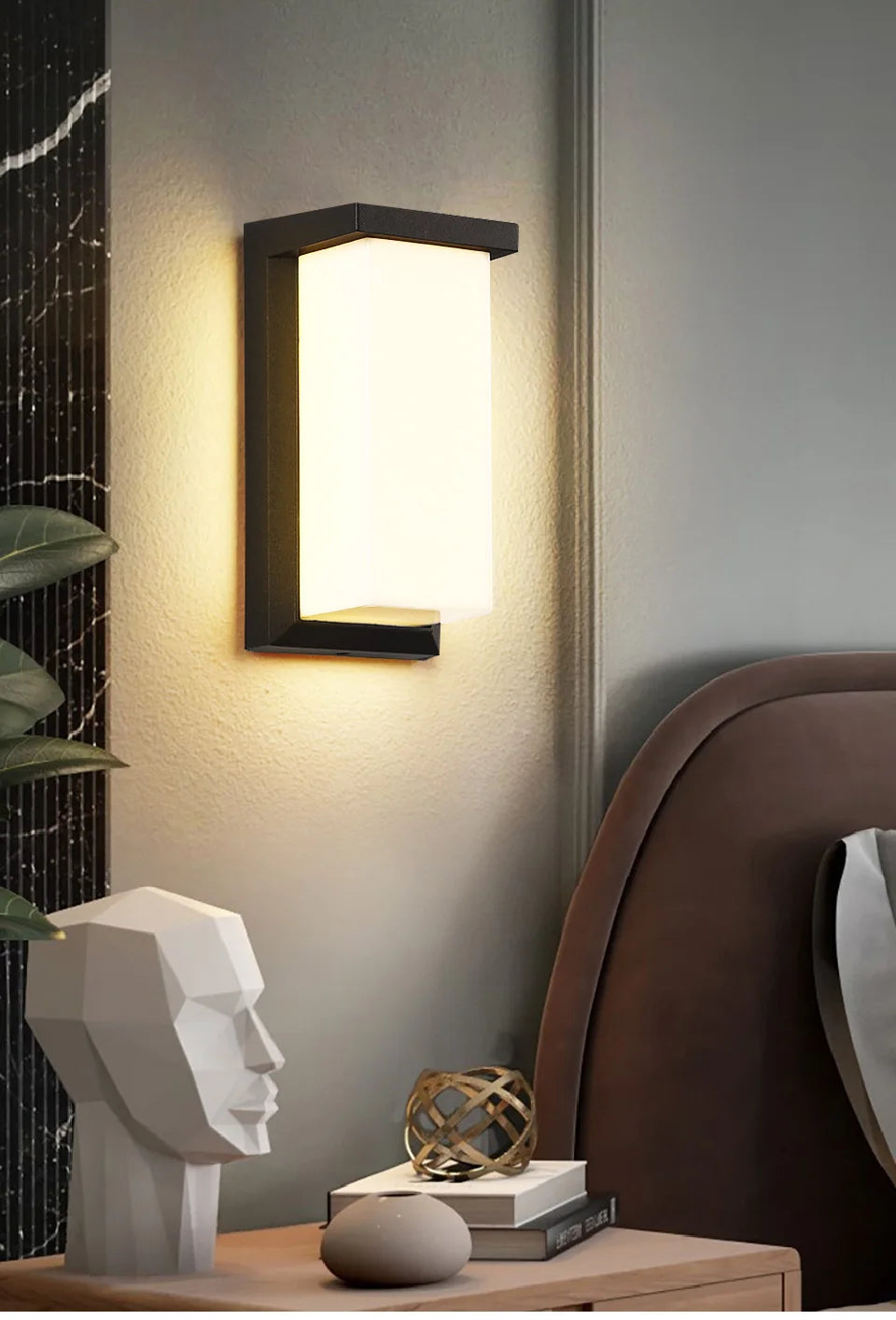 Outdoor Wall Light – Modern LED, AC110-220V, Sensor