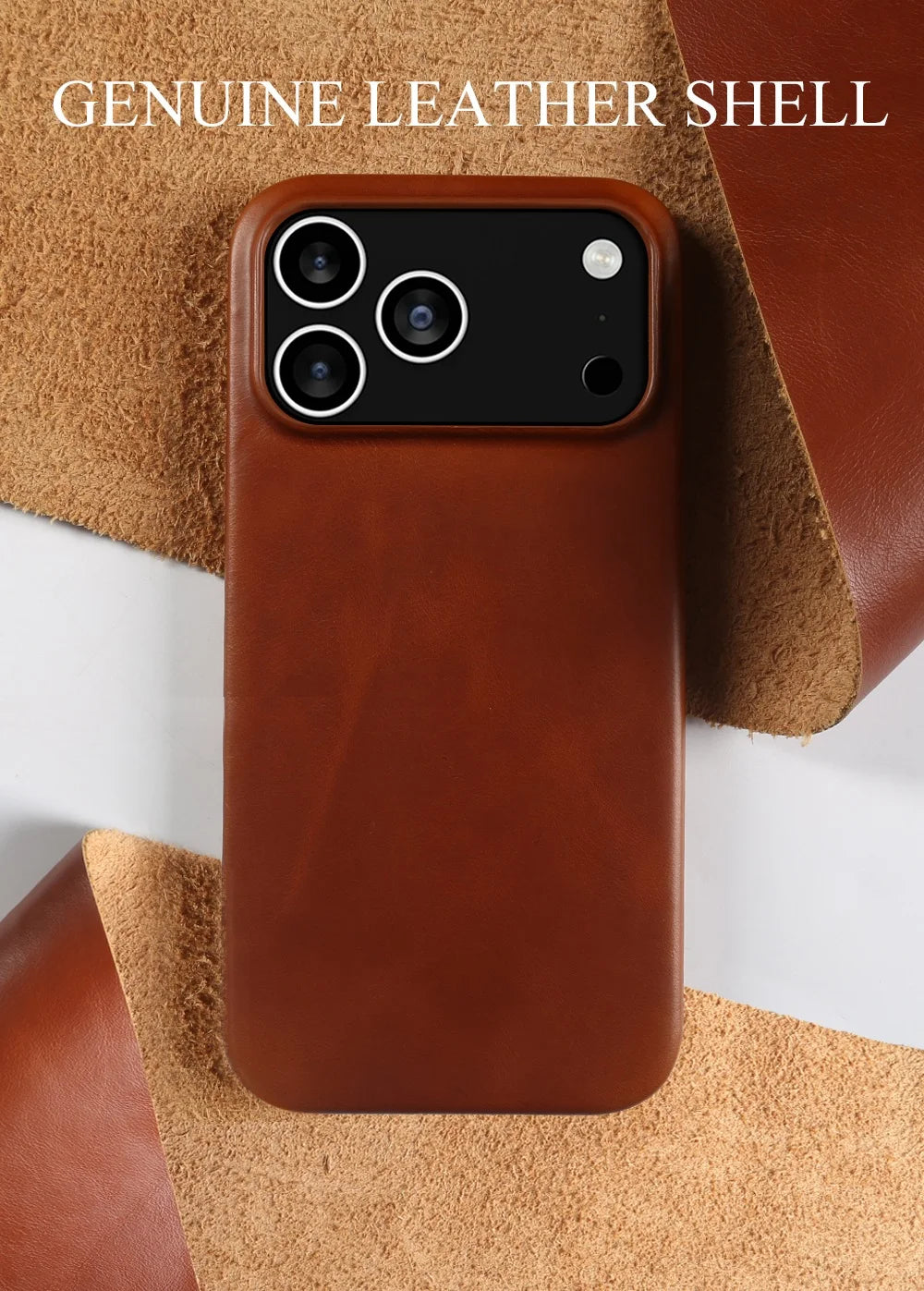 Vintage Waxed Leather iPhone Case – MagSafe Full Cover