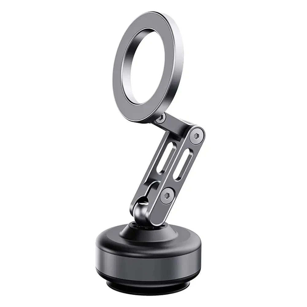 Magnetic Car Phone Mount – Aluminum Alloy, Rotating & Foldable