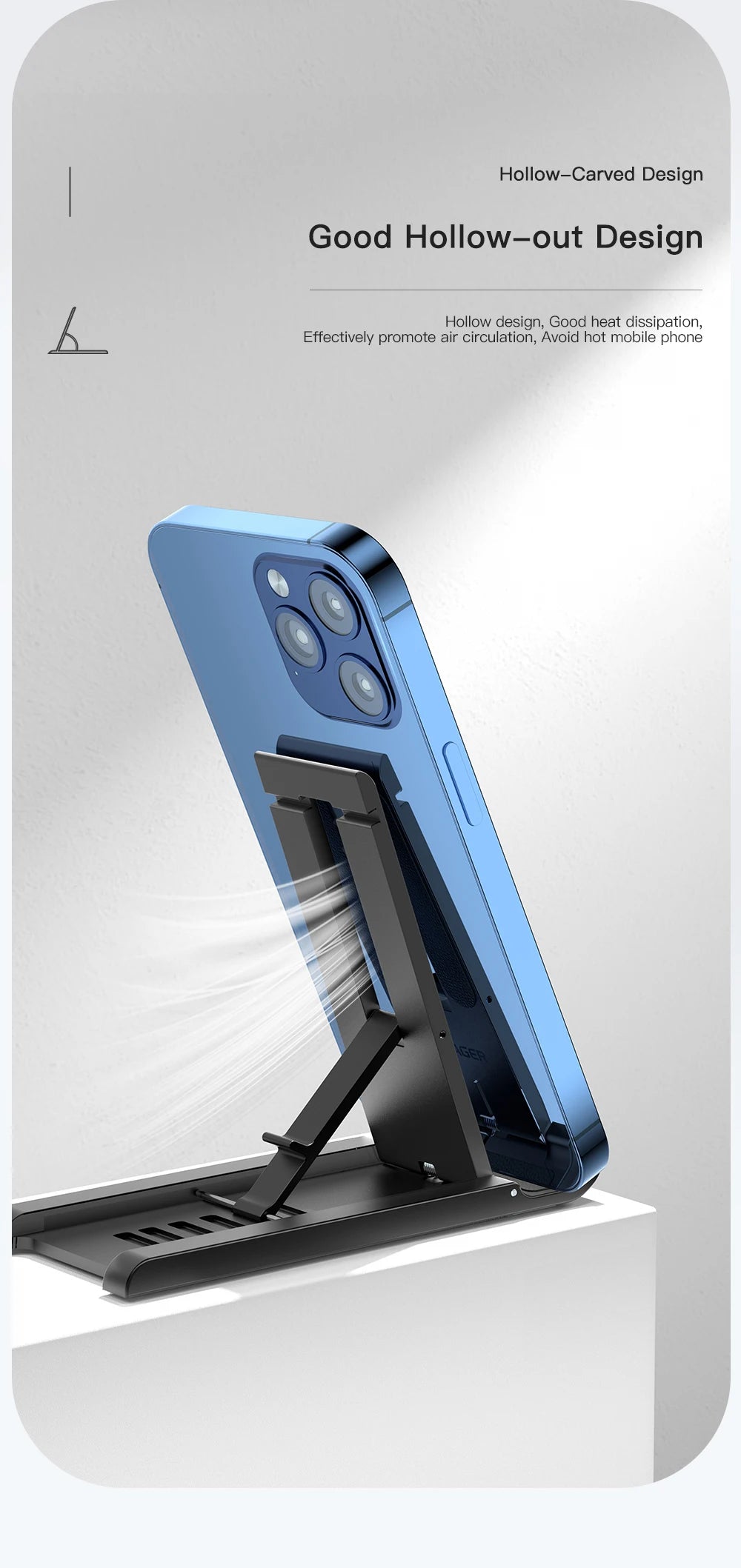 Essager Universal Desktop Mobile Phone Holder Stand For iphone14 13 Pro Max iPad Xiaomi Foldable Desk Bracket Portable Stand New
