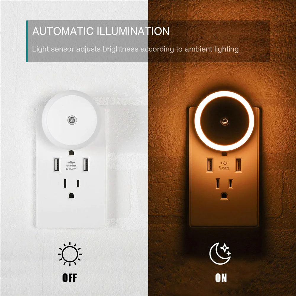 Smart LED Night Light for Wall