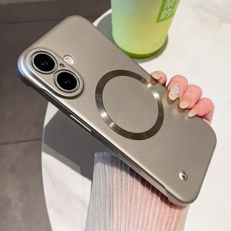 Ultra Slim Metallic Magsafe iPhone Case – Cooling Hard Cover