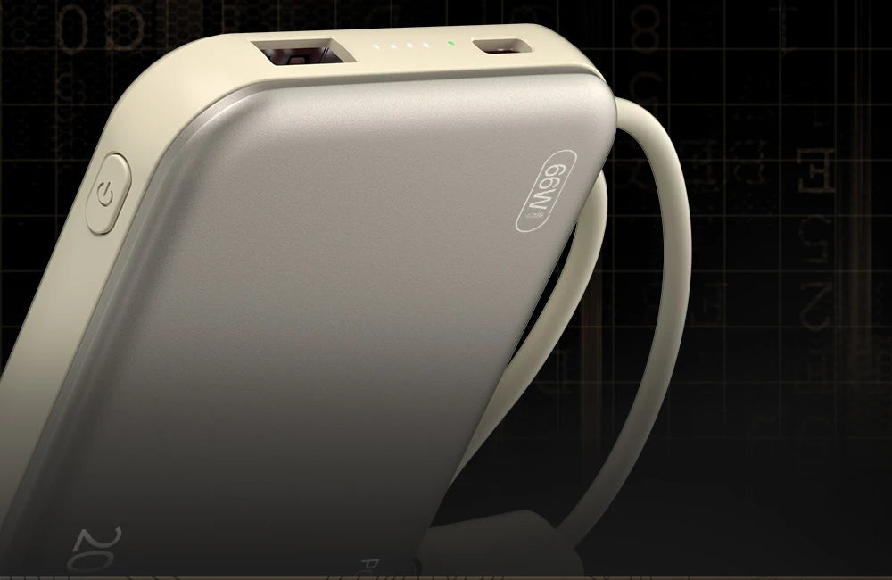 20000mAh 66W Fast Charge Power Bank – for iPhone, Xiaomi & Samsung