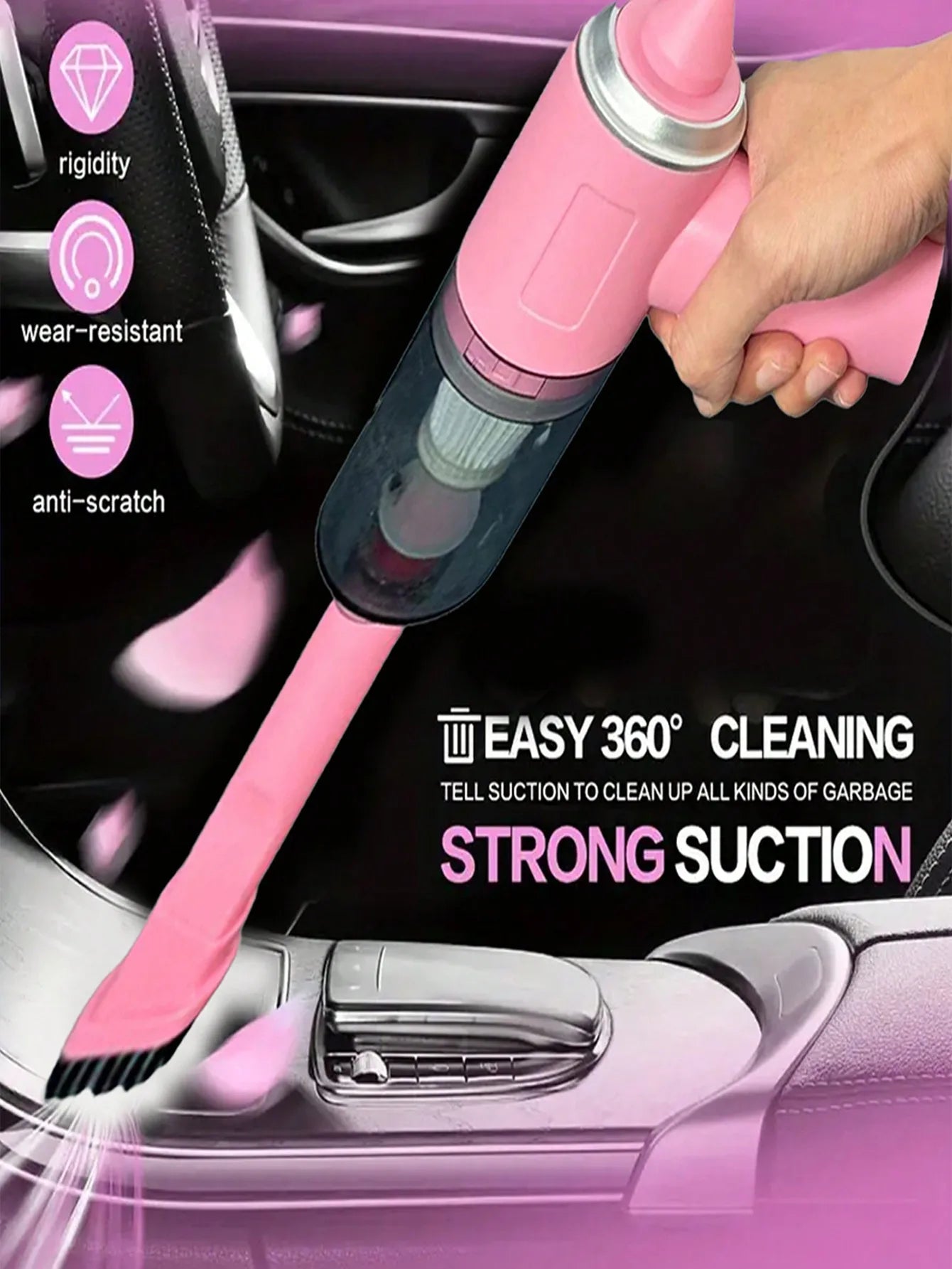 3-in-1 Car & Home Vacuum – USB Rechargeable
