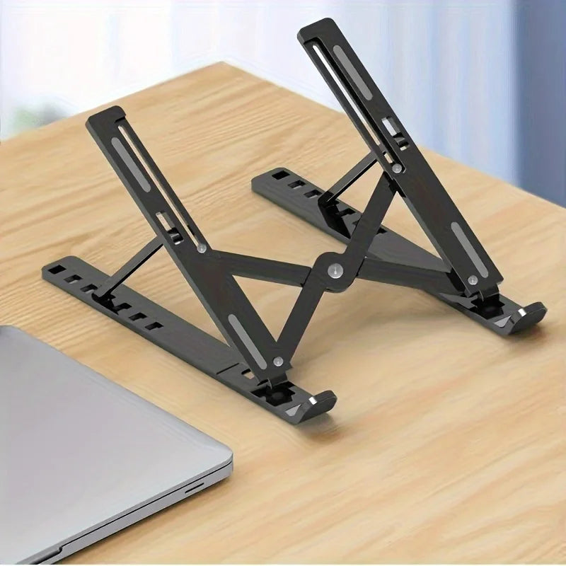 Portable Foldable Laptop Stand – Adjustable Height & Heat Dissipation