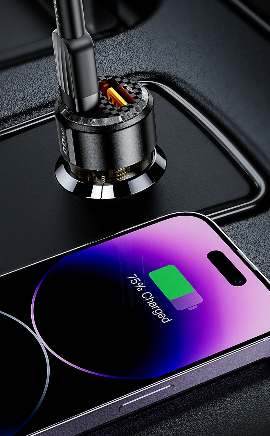 Toocki 60W Car Charger 30W Quick Charge Transparent Case PD 27W for iPhone 15 14 13 12 Xiaomi Poco Samsung Fast Charger Charging