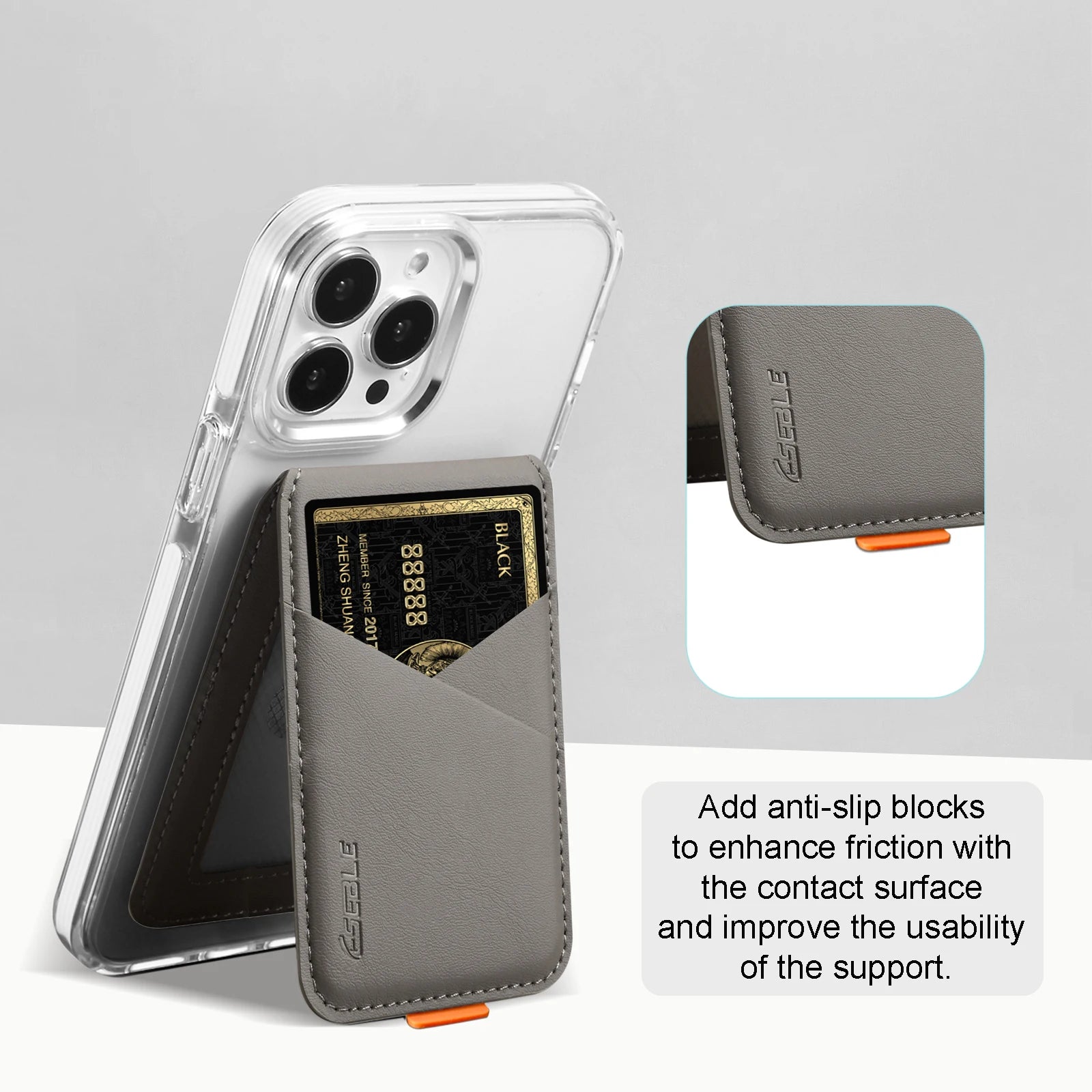iPhone MagSafe Leather Card Holder – RFID Bank & ID Card Protector