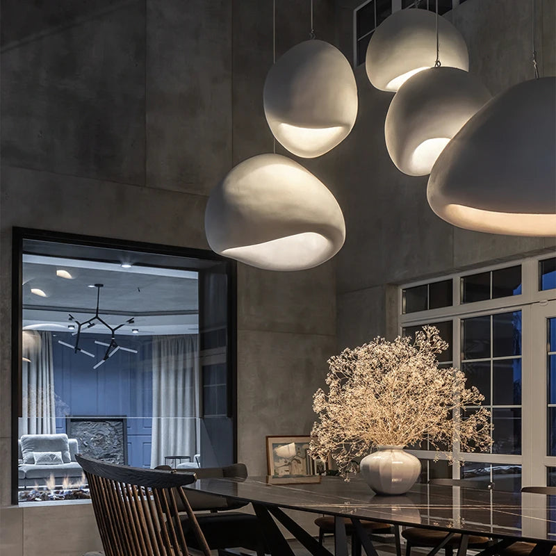Nordic Wabi Sabi LED Pendant – Modern Ceiling Light for Home