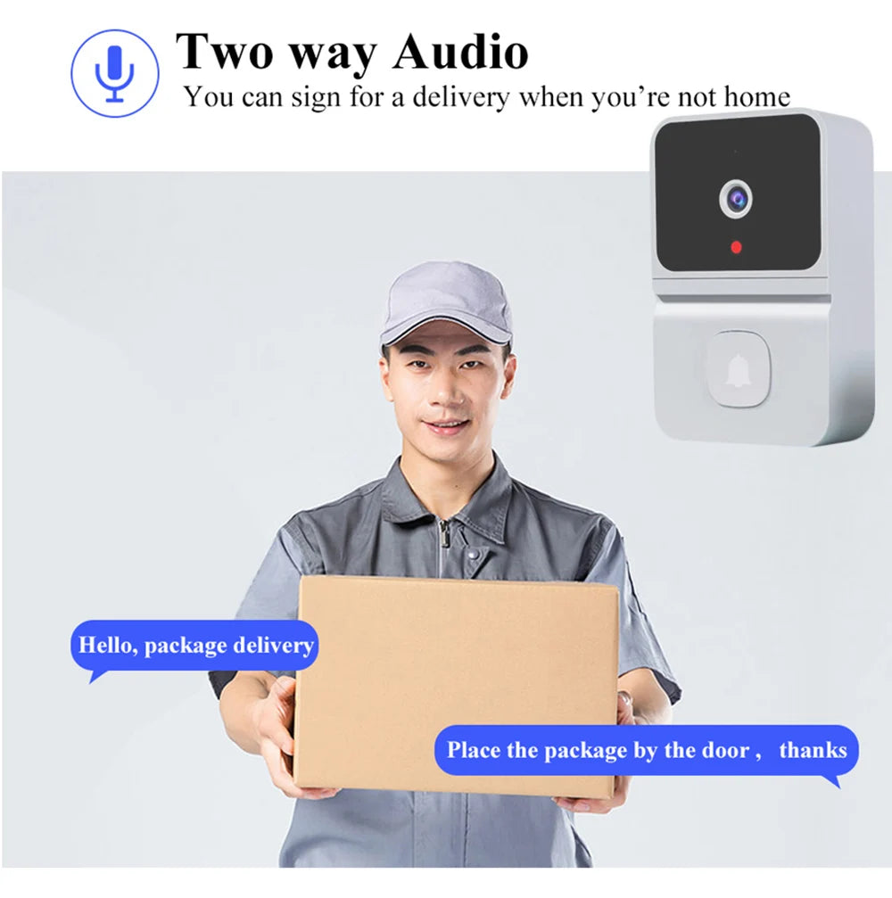 Tuya Wireless HD Doorbell Camera – Motion Detection & Intercom