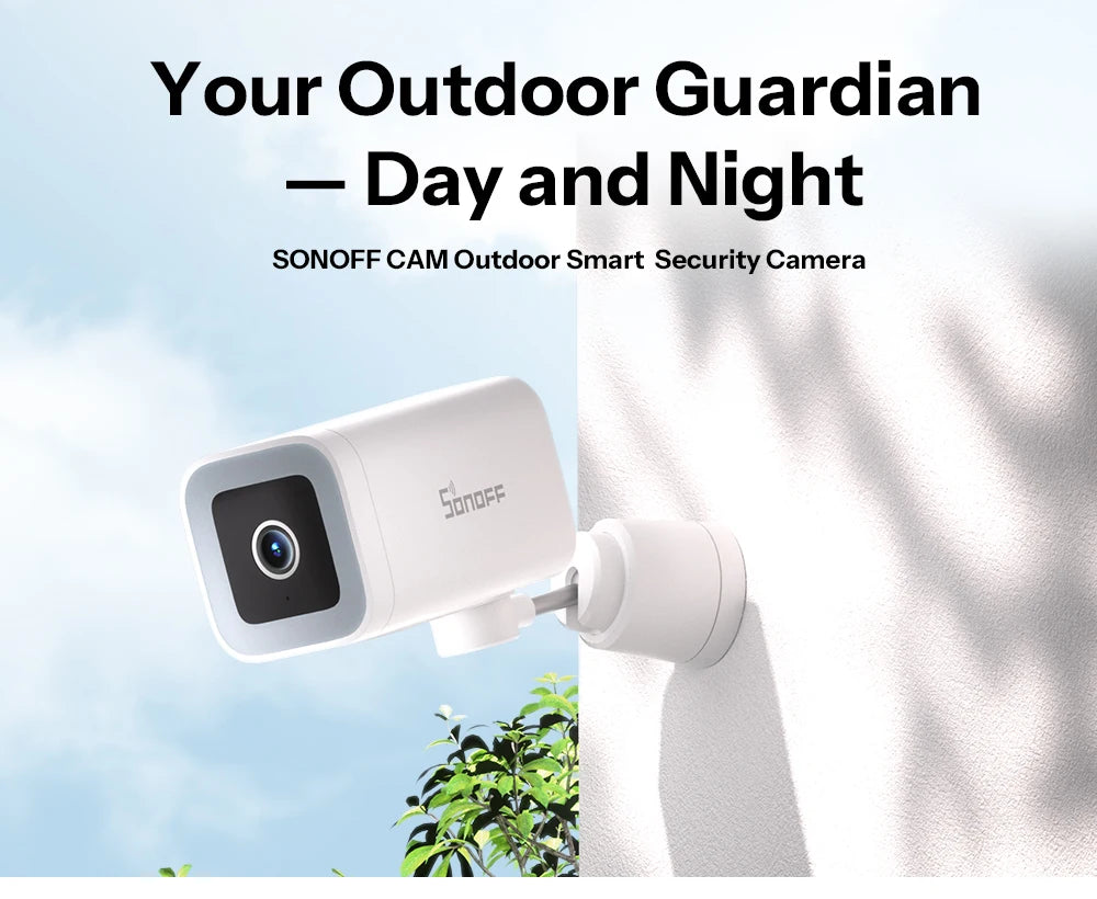 SONOFF Smart Outdoor Camera – 2K HD, AI Detection, Night Vision, IP65