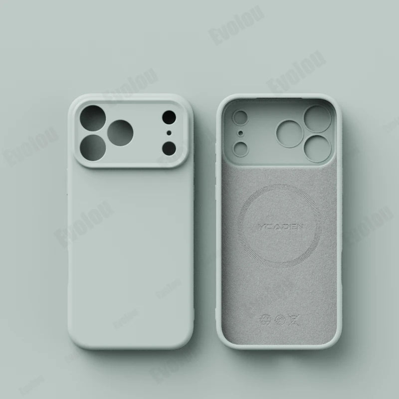 Matte Skin Liquid Silicone MagSafe Case – iPhone 17 / Pro / Pro Max / Air