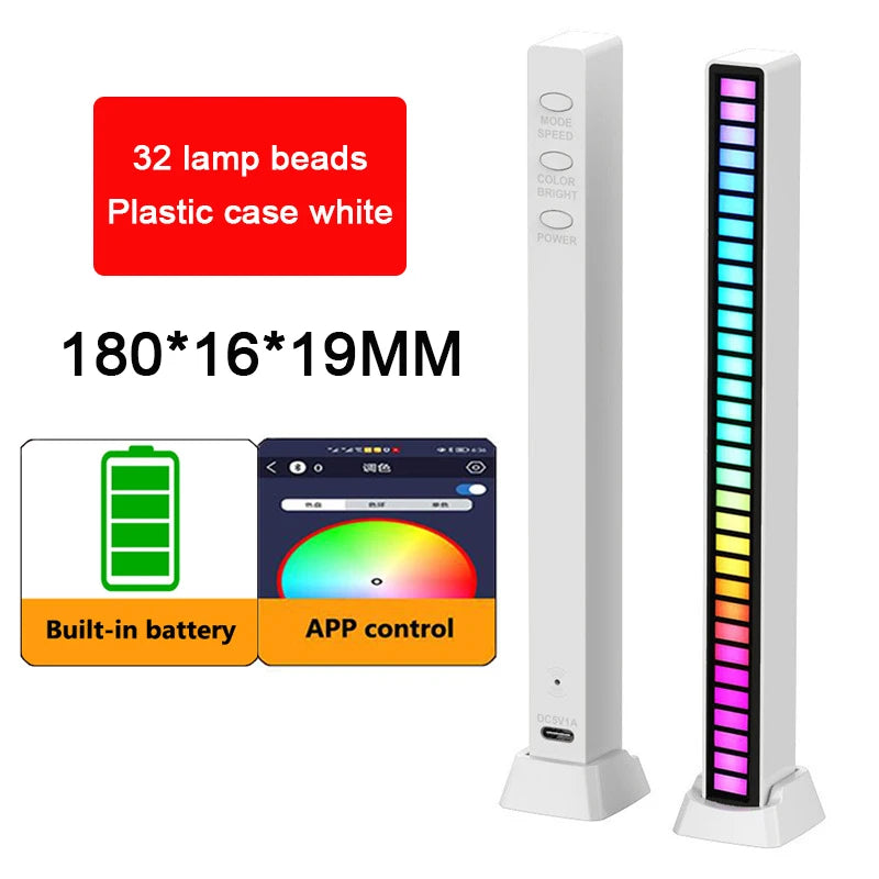 RGB LED Strip Desktop Light with Sound Control
