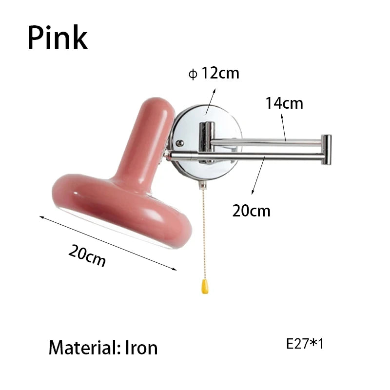 Retractable LED Wall Lamp – Sliding Bedside Lamp