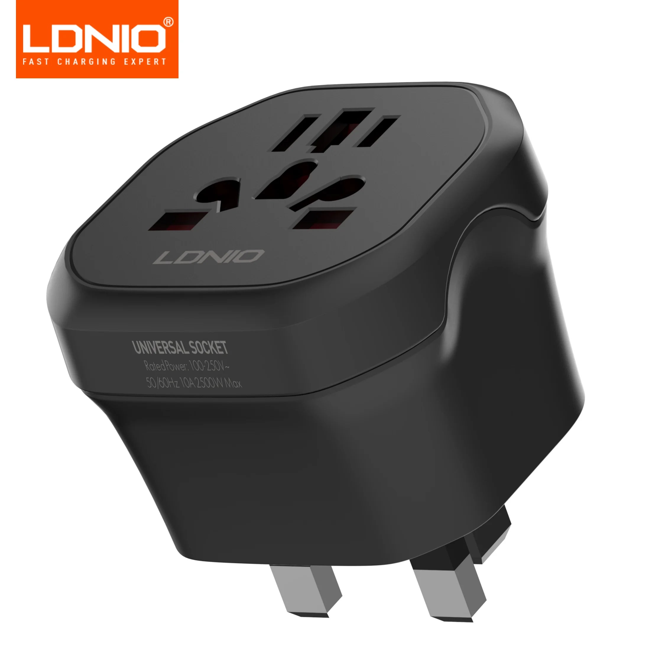 LDNIO Universal Travel Adapter – AU / UK / US / EU Plug Converter