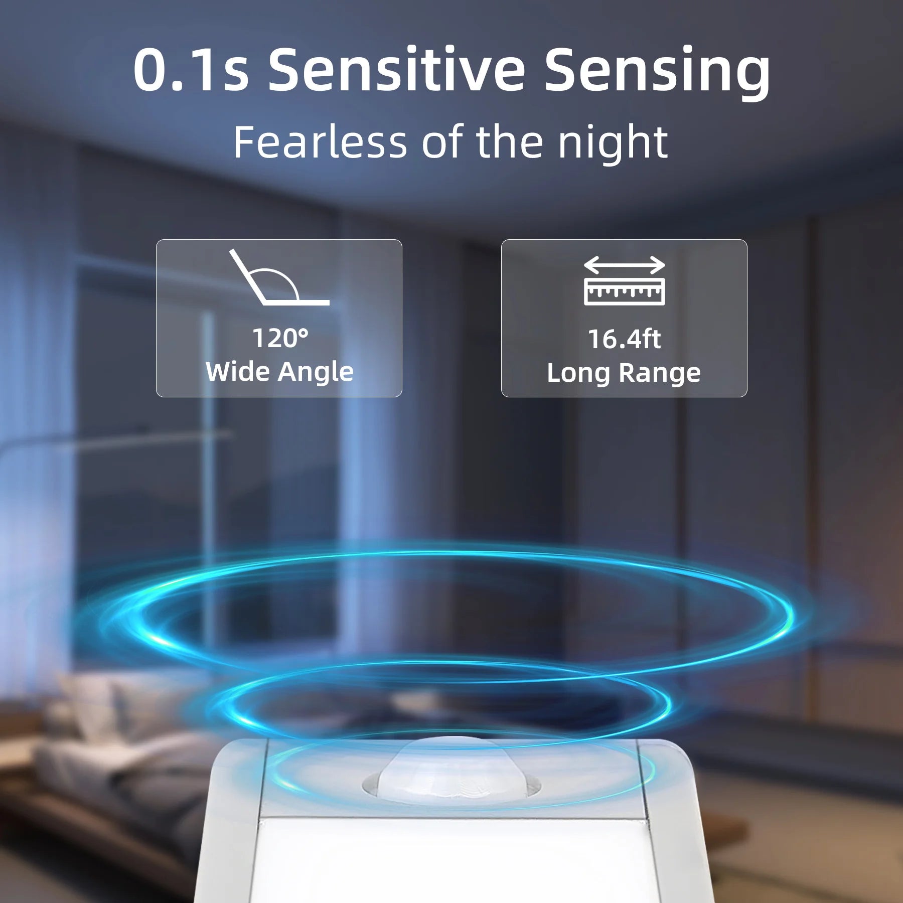 Dimmable USB Rechargeable Motion Sensor Lamp – Minimal Ambient Lighting