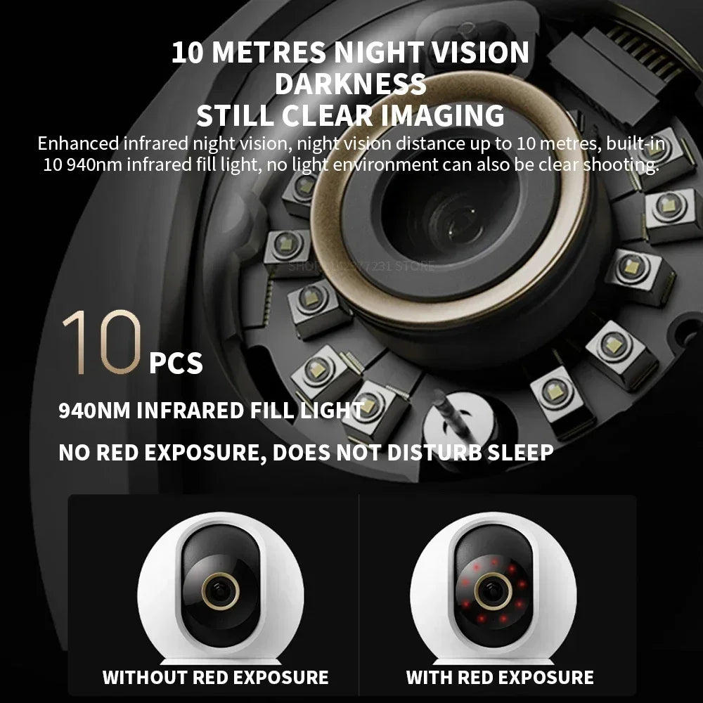 Xiaomi Smart Camera C700 8MP 4K Ultra HD Indoor WiFi 6 AI Human Detection Baby Cry Alert 2-WayTalk Night Vision Mi Home Security