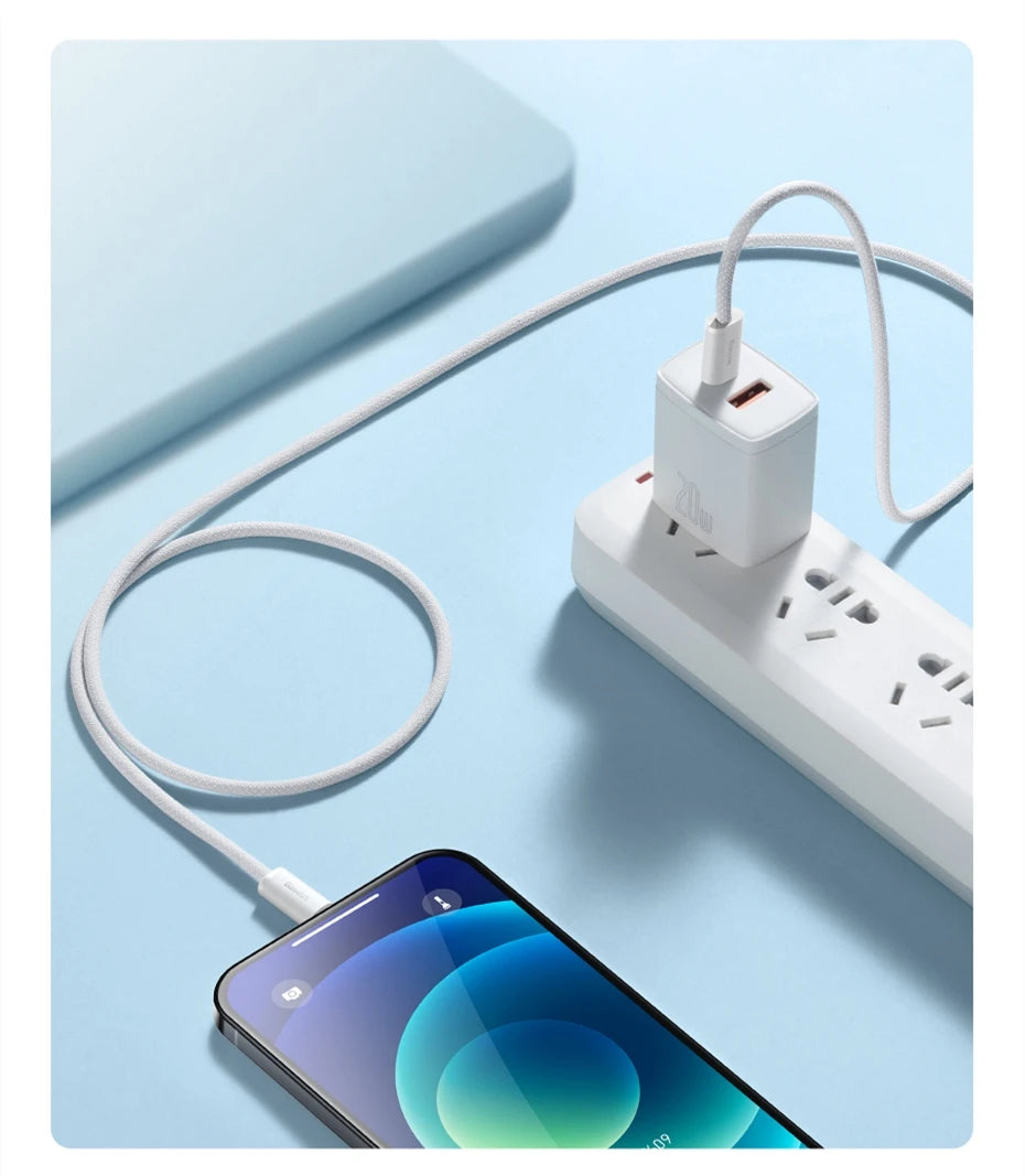 Baseus 20W USB-C Fast Charging Cable – iPhone & iPad Compatible