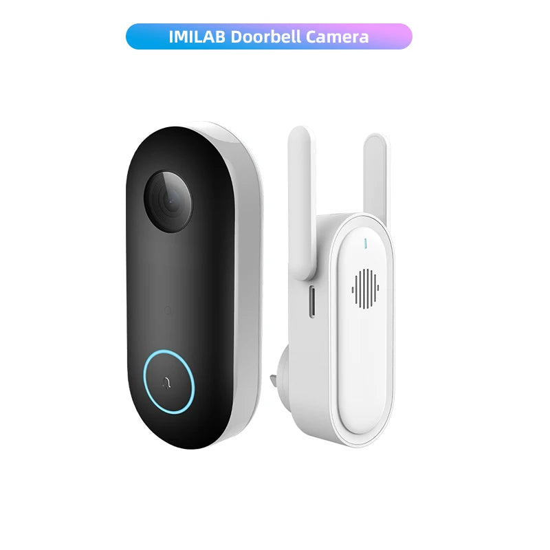 Smart Home Doorbell Camera IMILAB – Instant Alerts, 2.5K Security, 5200mAh Battery