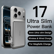 Ultra-Slim Magnetic Wireless Power Bank 10000mAh – 15W Fast Charging
