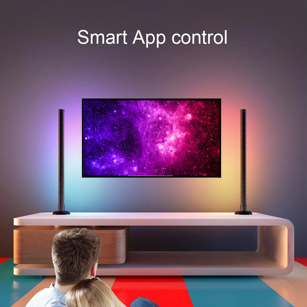 Smart RGB Desk Light – Music Sync, WiFi/Bluetooth, Room Decor