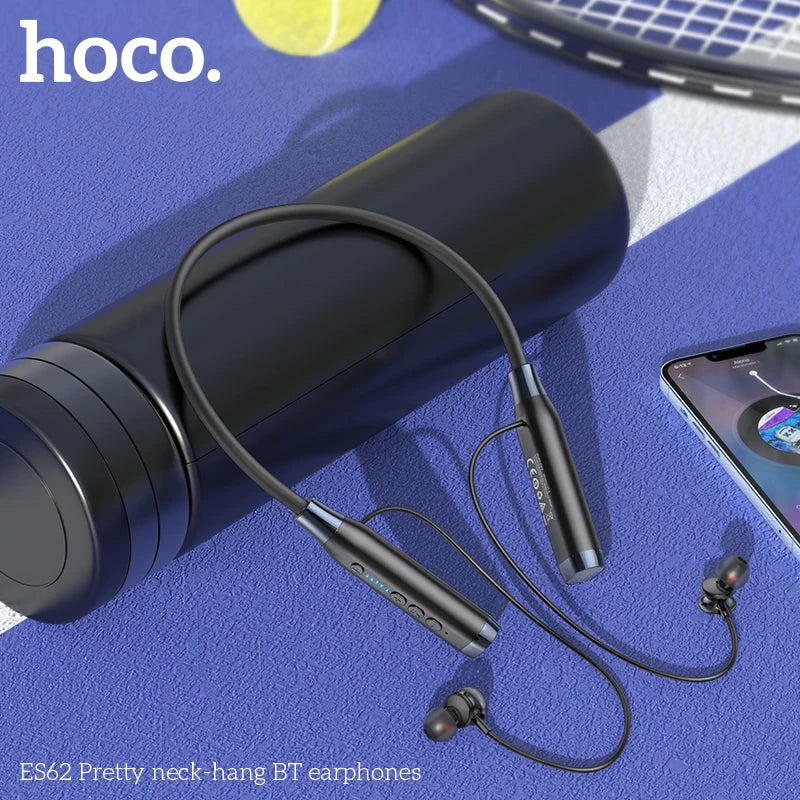 HOCO ES62 Neckband Earphones Bluetooth 5.3 Sport headsets Support TF card playback 120Hours Long battery life For Mobile Phone