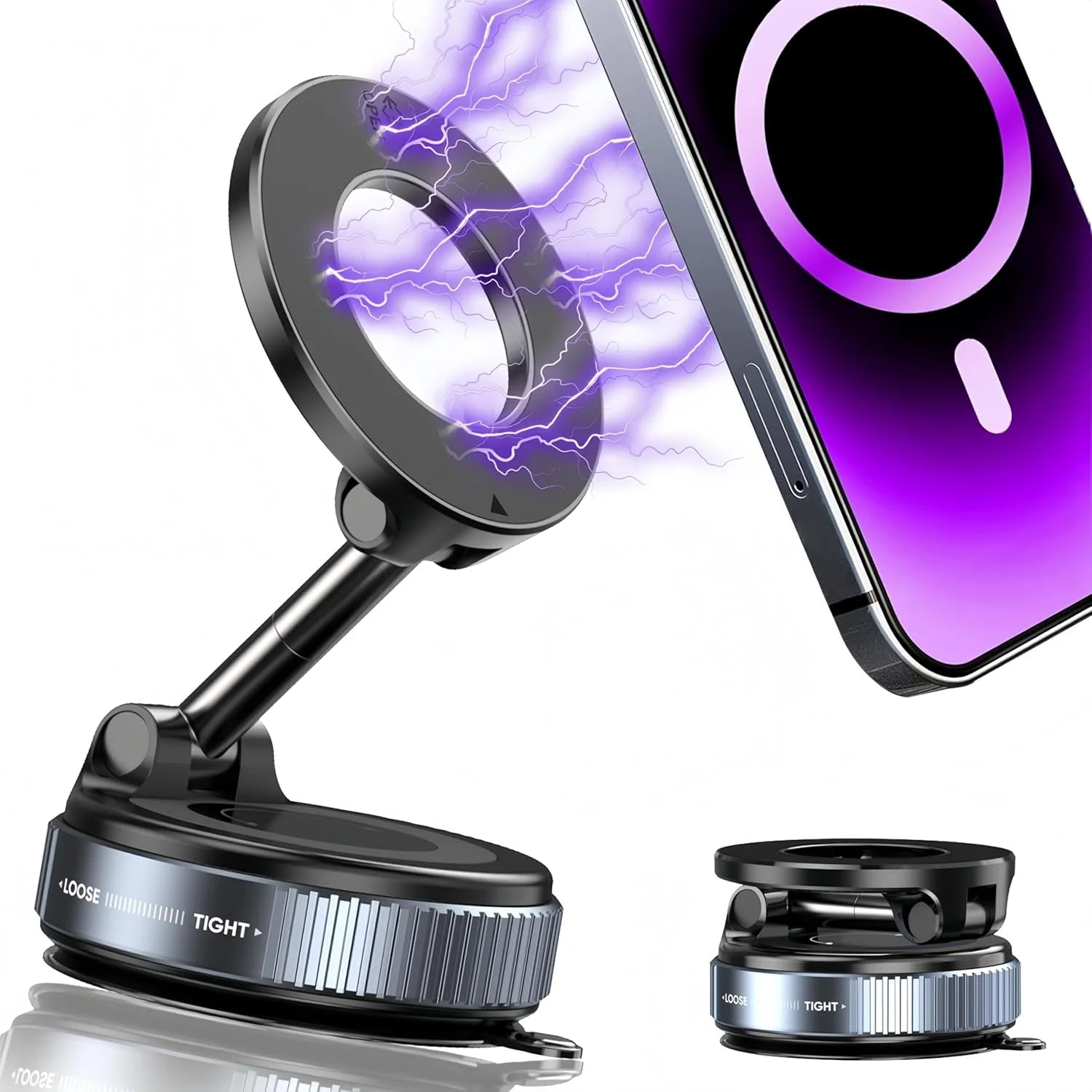 Foldable Magnetic Phone Holder – 360° Rotation