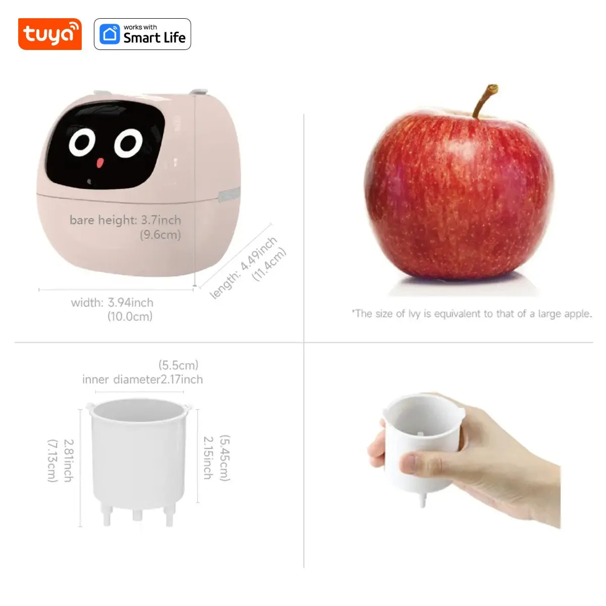 Ivy Tuya Smart Planter – AI Plant Care with Sensors