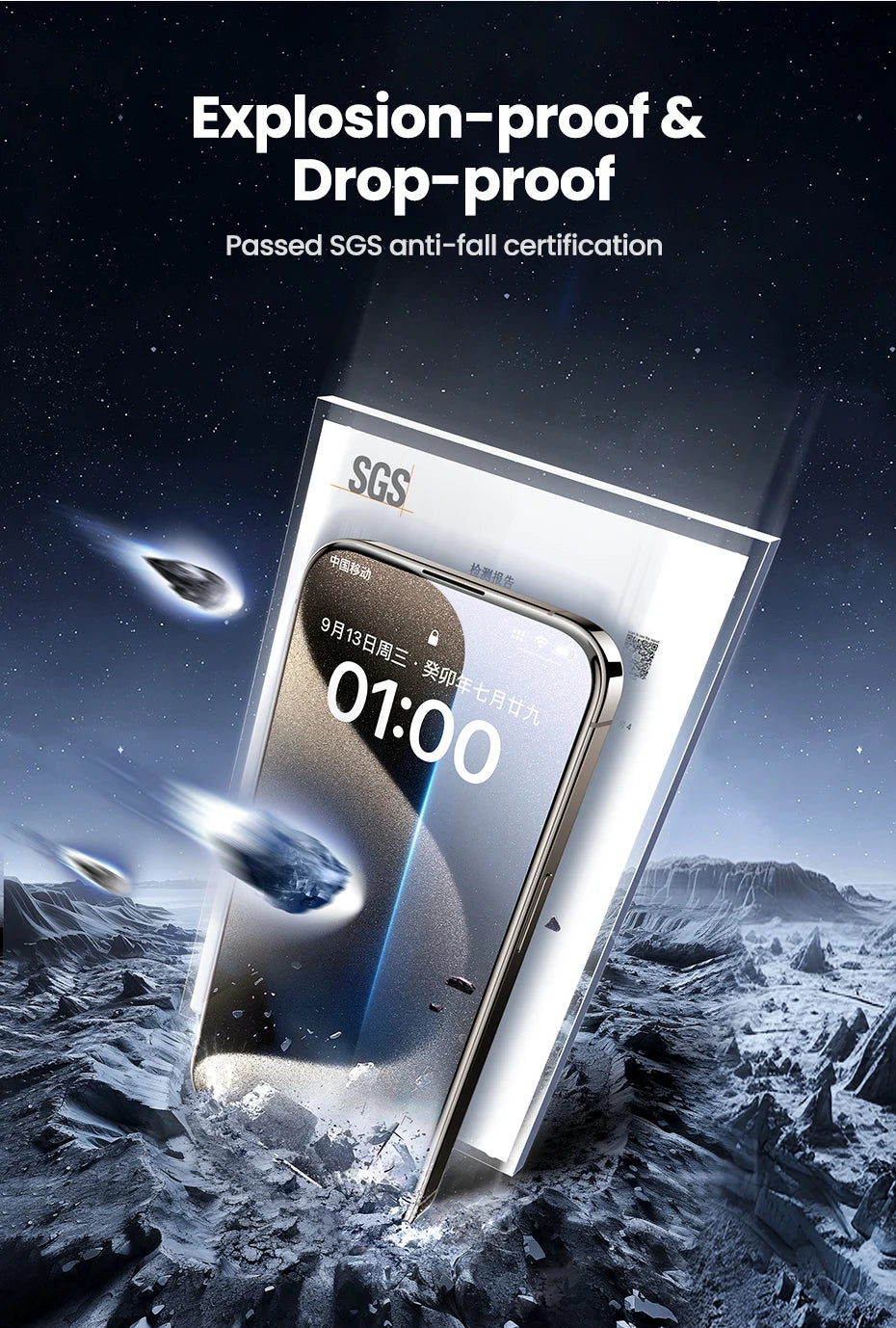 iPhone 17 Pro Max Tempered Glass – UGREEN 2PCS Dust-Free Screen Film