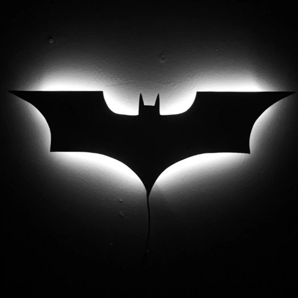 3D Bat Wall Lamp – RGB LED, Remote Control