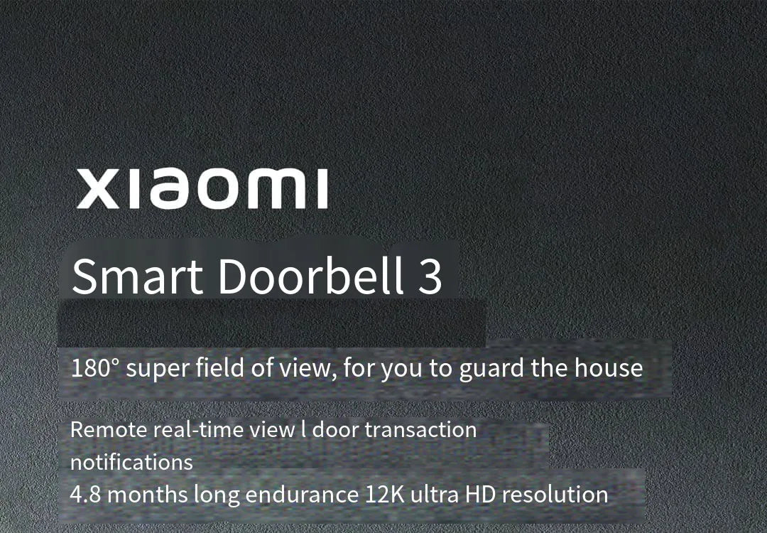Xiaomi Doorbell 3 – Smart Video Doorbell with 2K HD & Long Battery Life