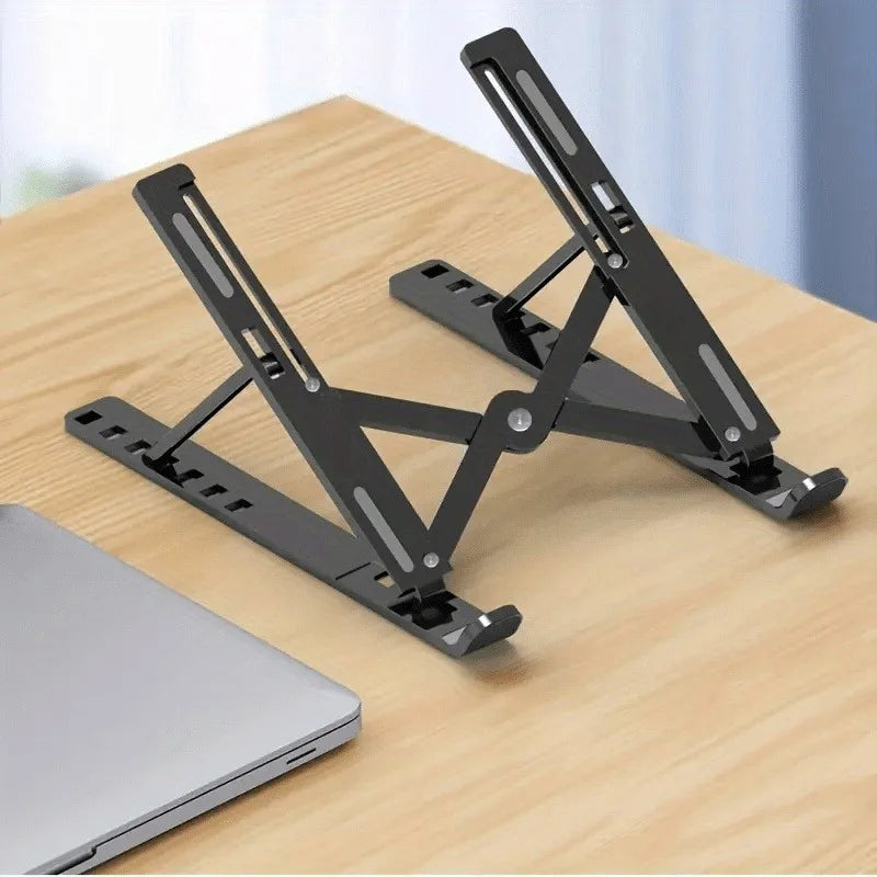 Portable Foldable Laptop Stand – Adjustable Height & Heat Dissipation