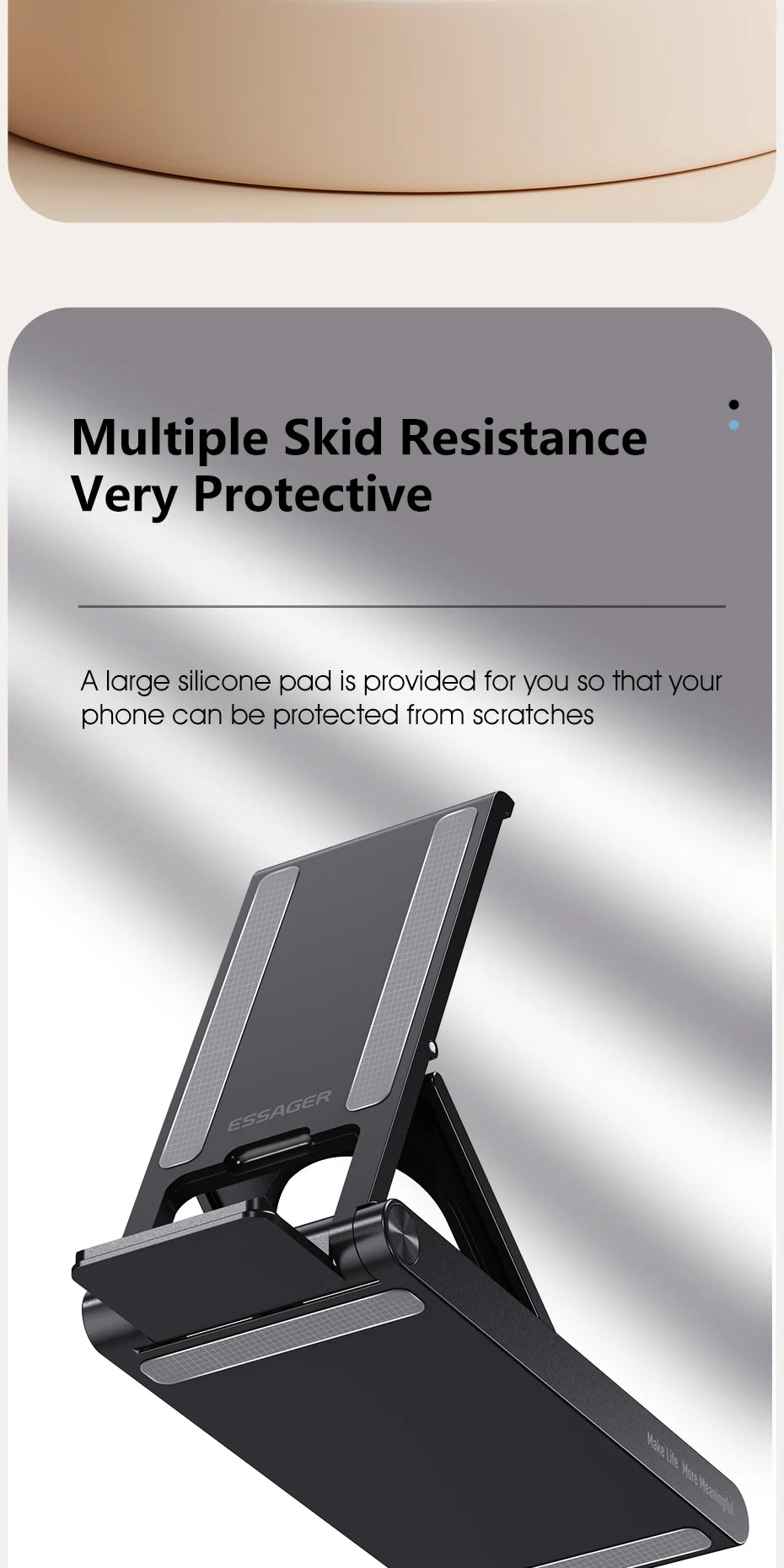 Essager Universal Desktop Mobile Phone Holder Stand For iphone14 13 Pro Max iPad Xiaomi Foldable Desk Bracket Portable Stand New