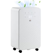 HOMCOM 12L Quiet Air Dehumidifier with Purifier – 5 Modes & Timer