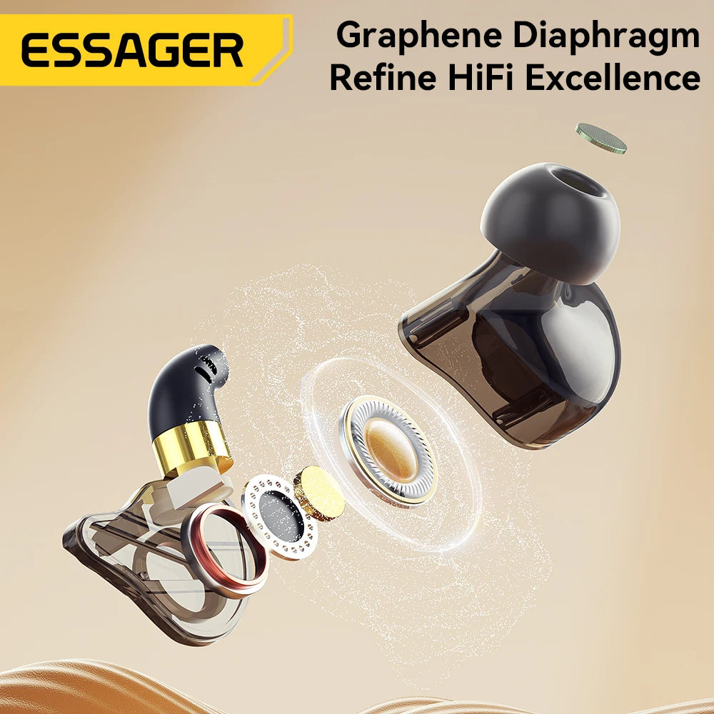 Essager 3.5mm In Ear Wired Headphone With Microphone For Xiaomi Redmi Samsung Computer PC Tablets Smartphone Headset Earphone