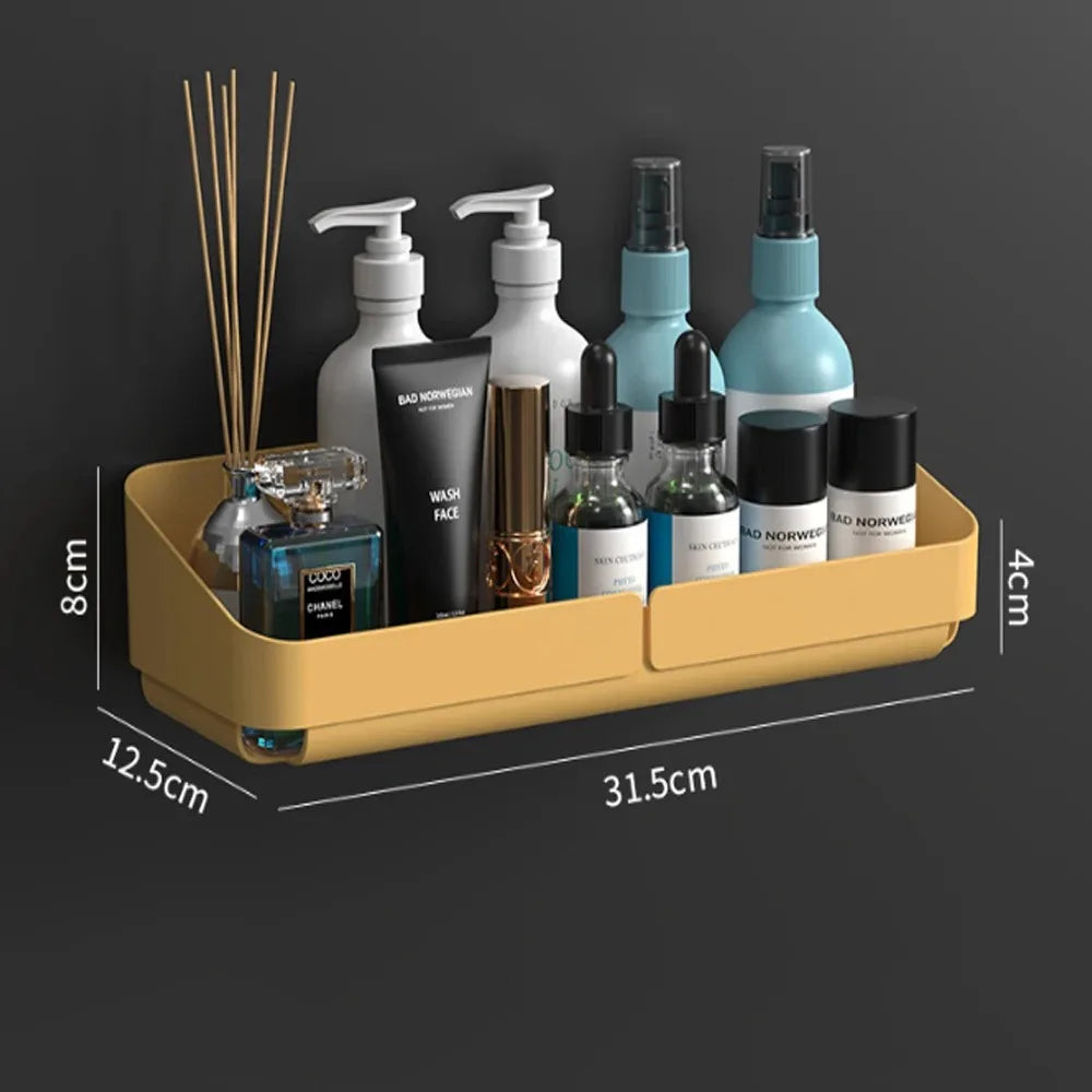 Convenience Wall Shelf – Bathroom & Kitchen Storage Organizer