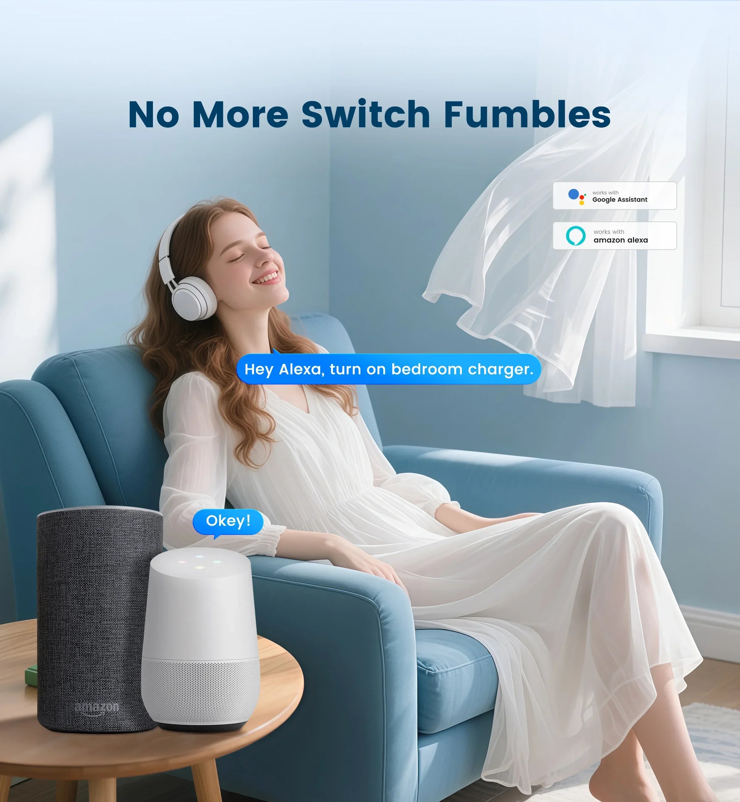 GIRIER Smart WiFi Plug + 65W Fast Charger – EU/US/UK/FR