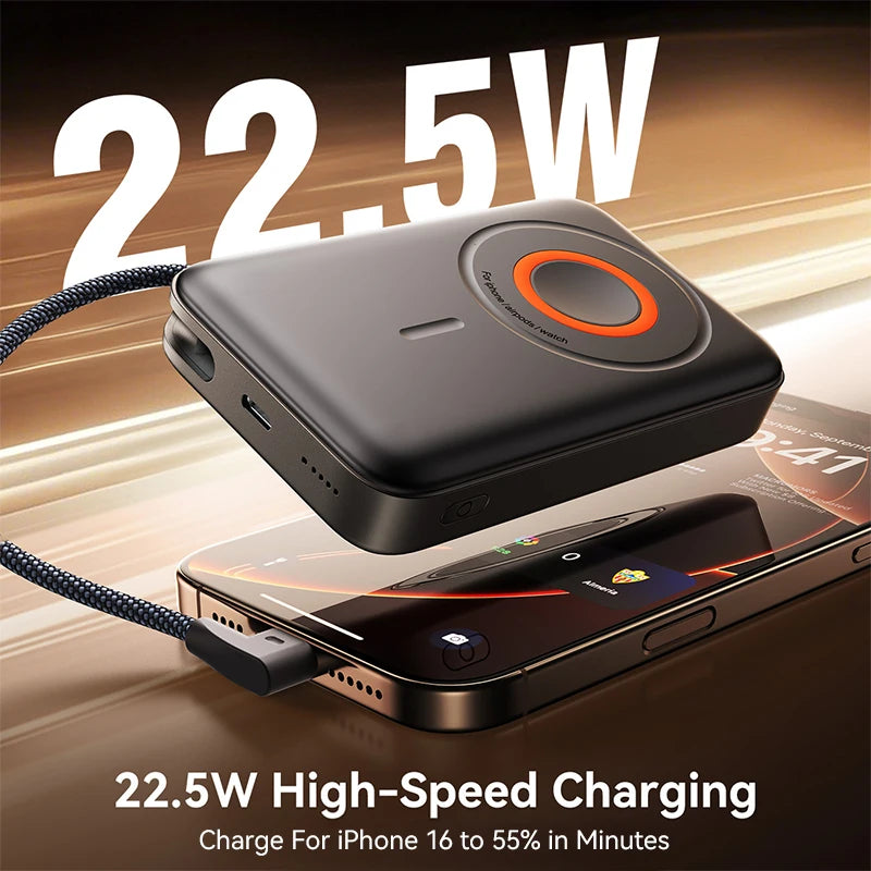 Magnetic 3-in-1 Wireless Power Bank – 10000mAh Fast Charge for Apple Devices