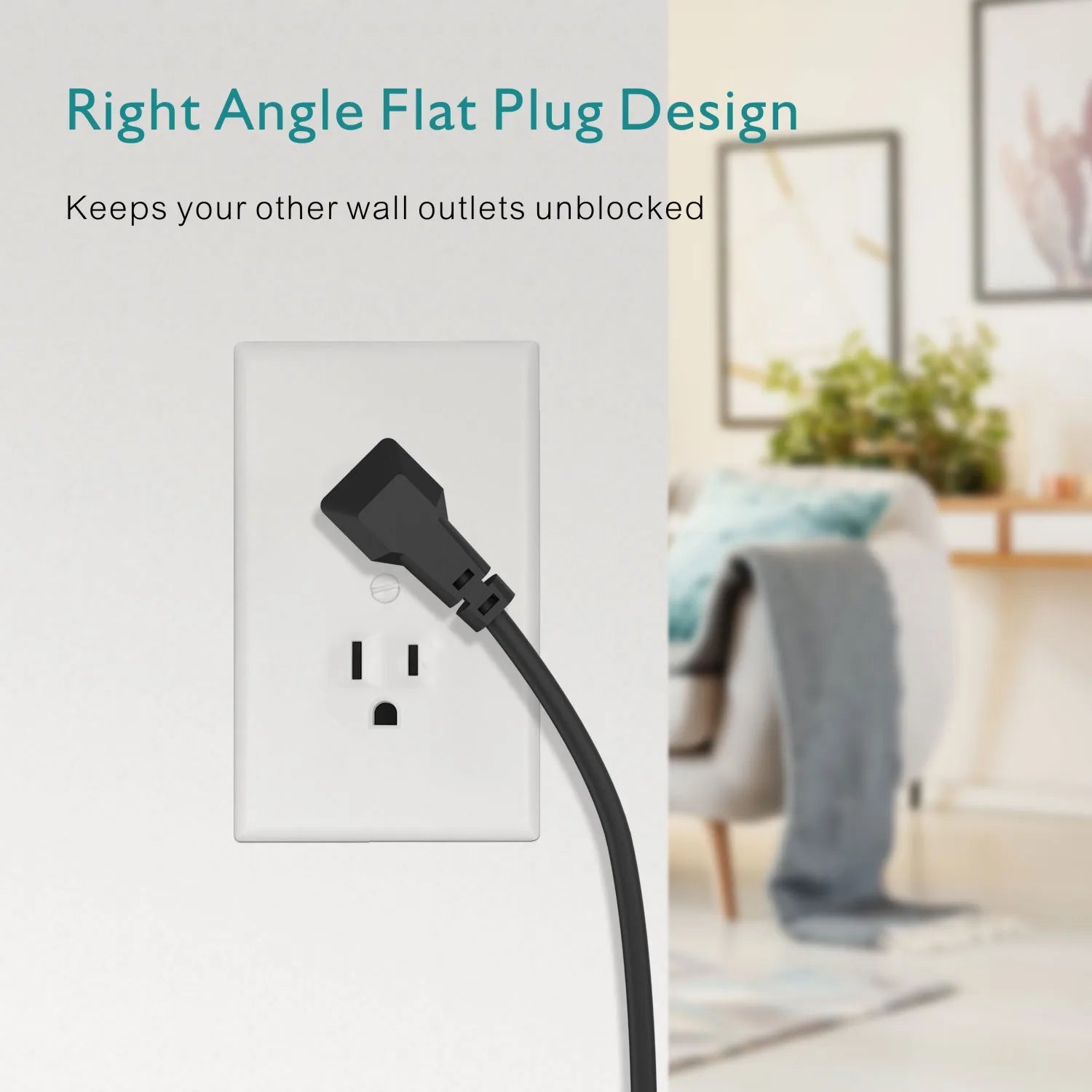 TRANSTON Home & Office Power Strip – 9 AC Outlets with 3 USB Ports