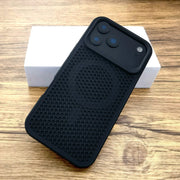 Luxury Dissipate Heat Hard Case For iPhone 17 Air 16 15 14 13 12 Pro Max 17Pro iPhone17 Mag Safe Magsafe Wireless Charge Cover