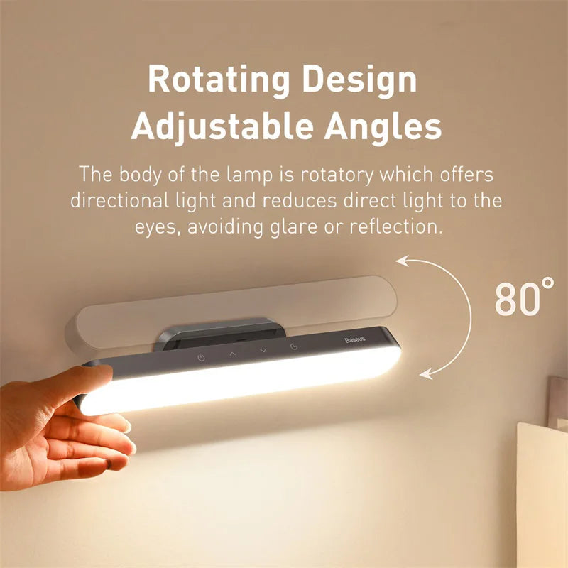 Baseus Magnetic LED Desk Lamp – Rechargeable & Dimmable Light for Modern Workspaces