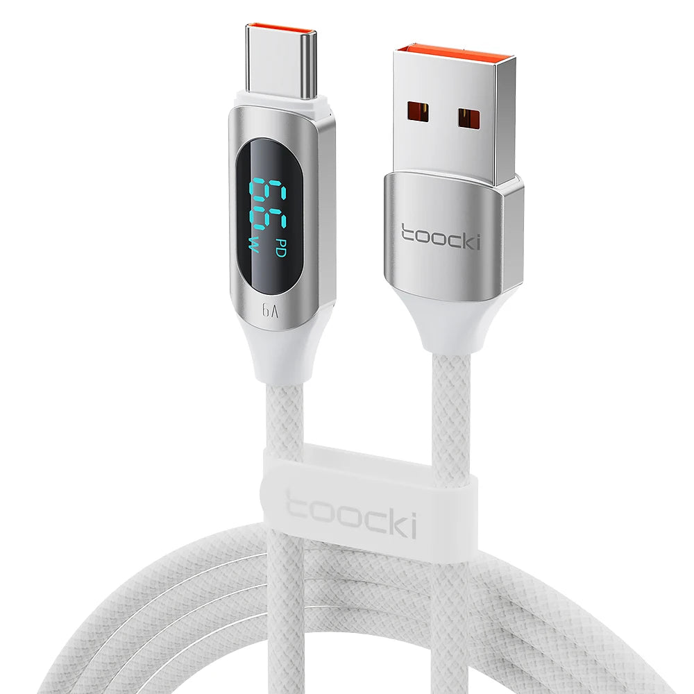 TOOCKI 100W USB-C Fast Charging Cable – PD Charging & Data Sync Cable (1M / 2M)