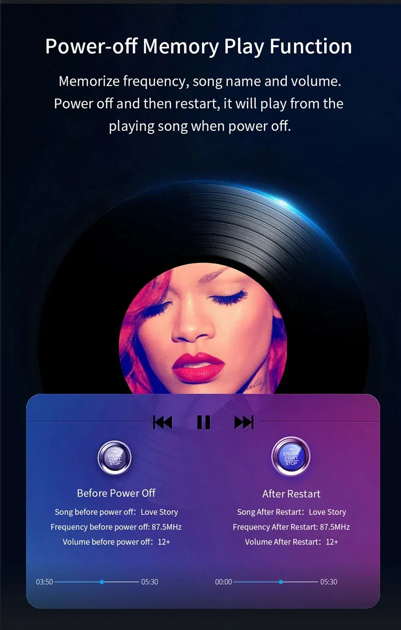 Xiaomi FM Transmitter Bluetooth 5.4 – Car AUX Player