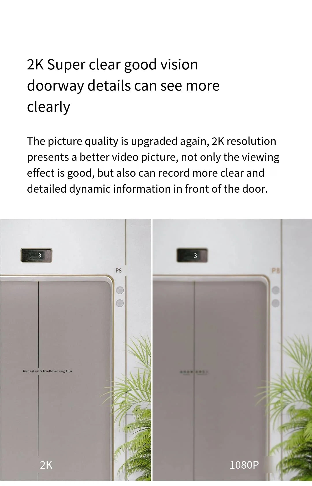 Xiaomi Doorbell 3 – Smart Video Doorbell with 2K HD & Long Battery Life