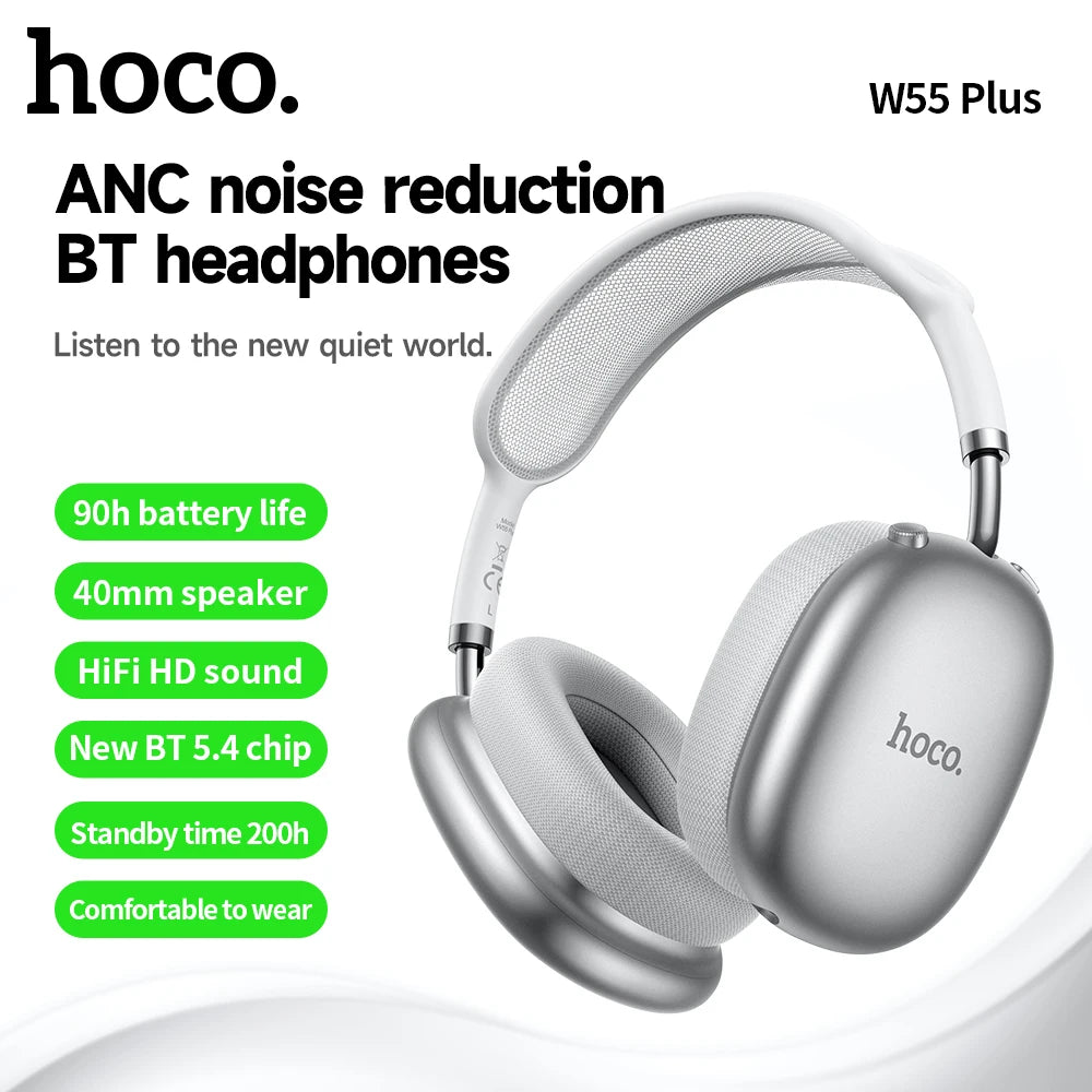 HOCO Over-Ear ANC Headphones – Bluetooth Wireless