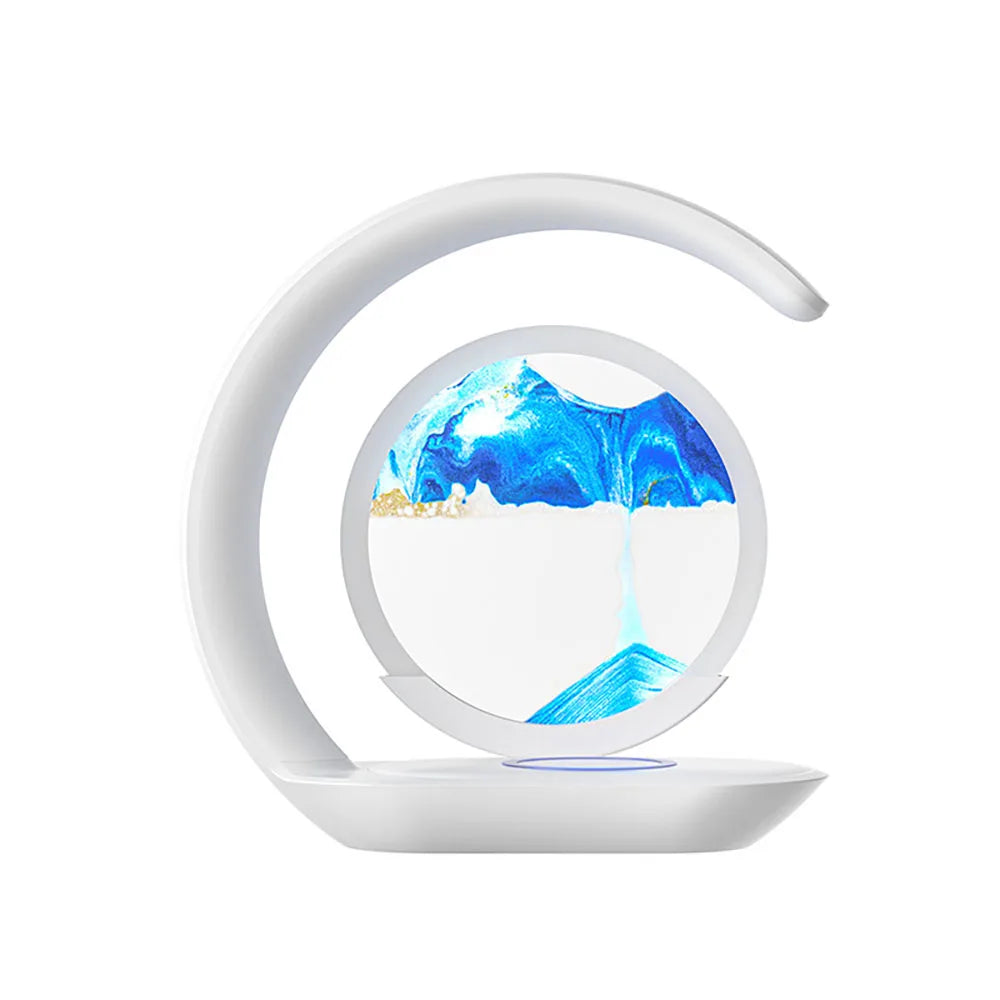 3D Quicksand Table Lamp – Wireless Desk & Ambient Night Light