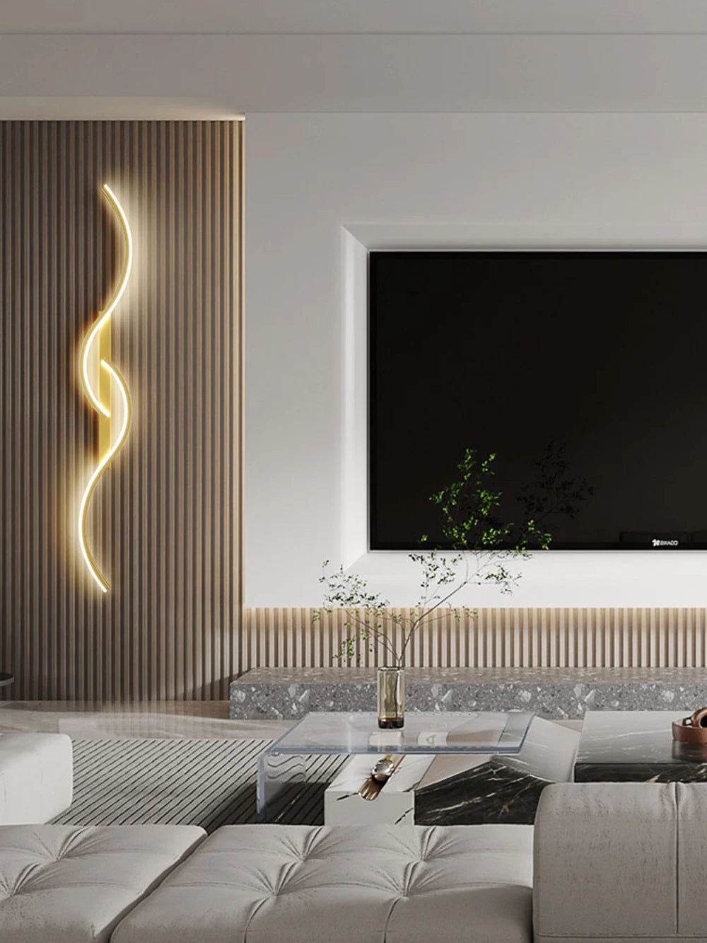 Modern Minimalist Wall Lamp – LED Strip for Home