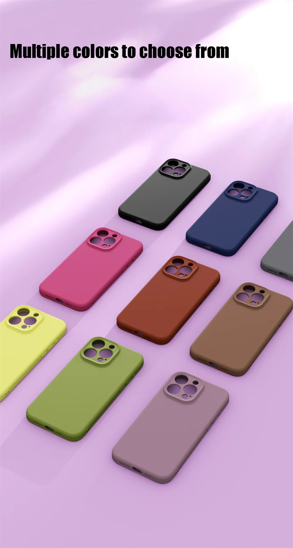 Luxury MagSafe Silicone Case – Smooth iPhone Cover