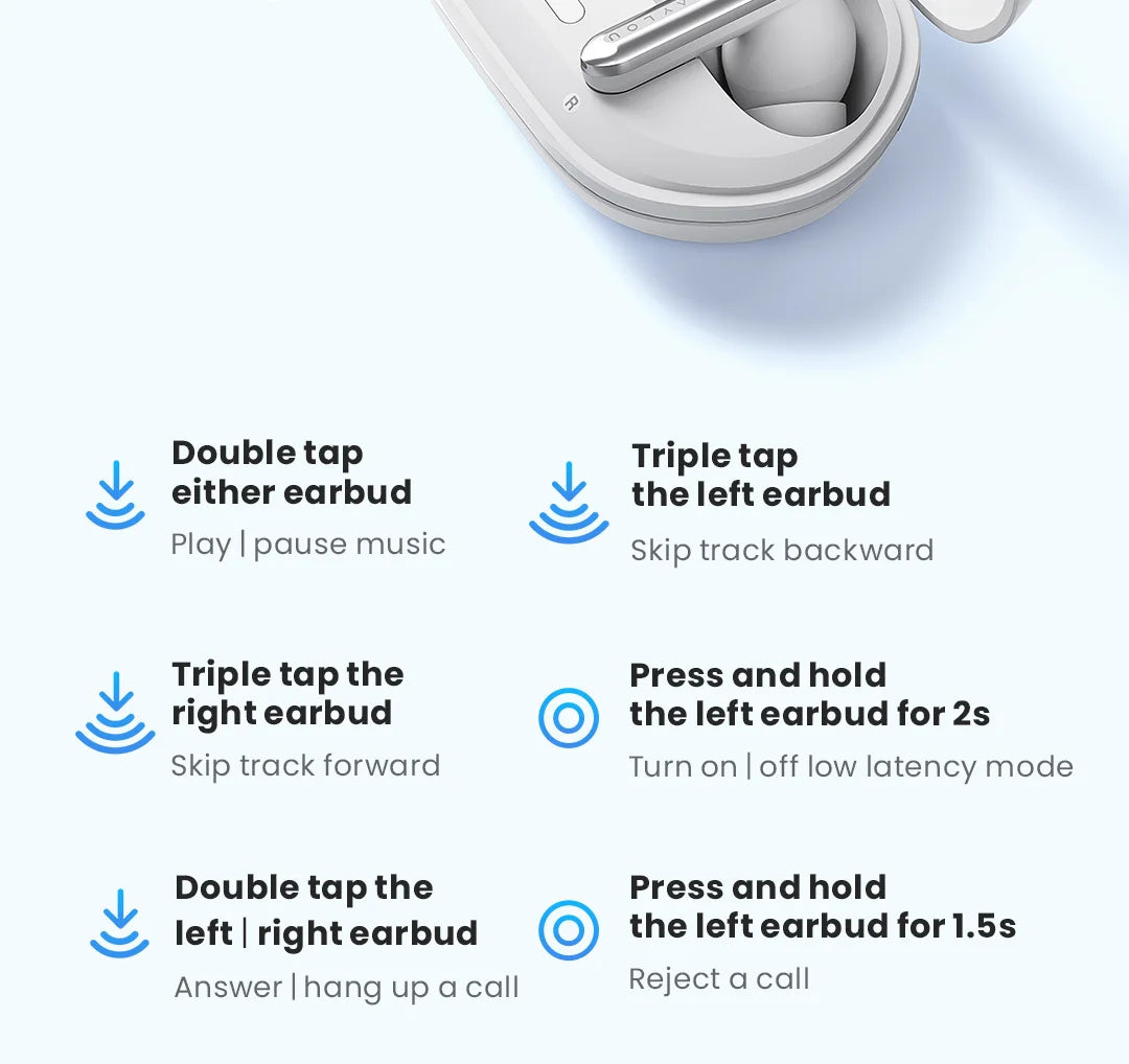 HAYLOU Mori Pro ANC Wireless Earbuds Bluetooth 5.4 Headphones 43dB Hi-Res Audio Noise Cancellation 6 Mics Earphones 28Hrs